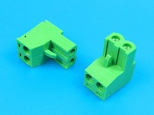 Rozpojovací svorkovnice na kabel 2 póly zelená 5,08mm TBW-5-2P/GN