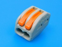 Bezšroubová rychlosvorka WAGO 222-412 pro vodiče 0,08–4,0 mm², 2 póly
