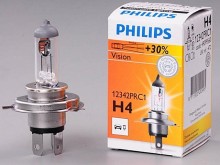 H4 autožárovka 12V 60/55W P43t s vyšší svítivostí PHILIPS