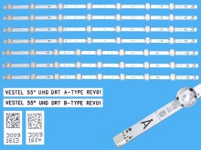 LED podsvícení sada 7 pásků 533mm pro Vestel 55" UHD TV