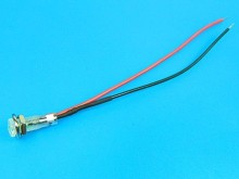 LED kontrolka plochá zelená 24V do panelu Ø5,2 mm