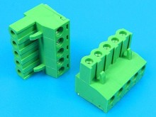 Rozpojovací svorkovnice na kabel 5 pólů zelená TBW-5-5P/GN