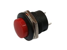 Kulaté tlačítkové spínač červený PS507A-BR