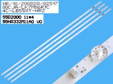 Sada LED podsvícení 1070mm pro LCD TV LG 4 pásky COV36587701