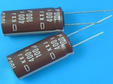 Elektrolytický kondenzátor 100uF 400V 105°C Nippon KXJ low ESR