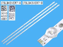LED podsvícení sada Vestel 17DLB43VER7 s 3 pásky 800mm pro 43" LCD TV