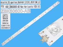 LED podsvícení 583mm, 8 LED diod, DLED Backlight 55" LCD TV