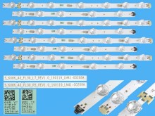Sada LED podsvícení pro Samsung 43" TV BN96-39781A a BN96-39782A, 8 pásků, 843mm