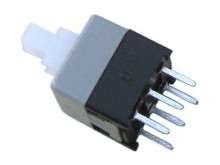 Aretovaný přístrojový mikrospínač 8,5 x 8,5 mm do desky