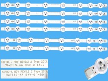 Sada LED podsvícení Vestel 23283025AL – 6 pásků 374mm pro LCD TV