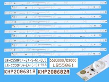 Sada LED podsvícení 12 pásků pro LCD TV Changhong 55" LB55061 DLED Backlight