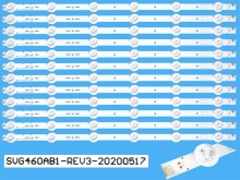 LED podsvit 12 pásků 450mm pro Sony LCD TV D-LED BAR SVG460AB1-REV3