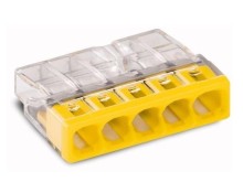Bezšroubová krabicová svorka WAGO 2273-205 pro 5 vodičů 0,5-2,5 mm²