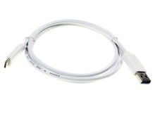 Propojovací USB kabel USB-C 3.1 (M) na USB-A 3.0 (M) 1,2 m bílý