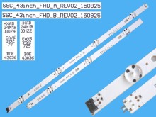 LED podsvětlení 862 mm s 7 D-LED diodami pro LCD TV