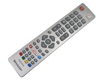 Originální dálkový ovladač Sharp Aquos s tlačítky Netflix a YouTube