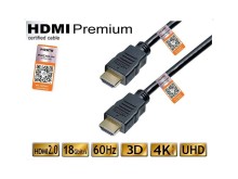 HDMI kabel verze 2.0 s Ethernetem, 1,5 m, HDMI A - HDMI A