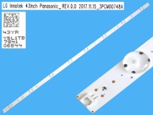 LED podsvit 850mm s 8 LED diodami pro 43" LCD panel