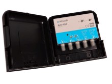 Domovní anténní zesilovač ALCAD AM-487 se 4 vstupy (UHF1, UHF2, FM, DAB)
