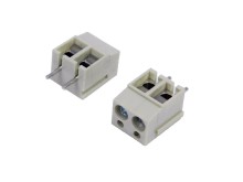 Úhlová svorkovnice do plošného spoje 2póly 5mm šedá TB-5.0-P-2P1/GY