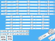 Sada LED podsvícení pro LG 50" LCD TV 10 pásků AGF78401501AL2 DLED TOTAL ARRAY T500HVJ03