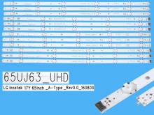 LED podsvit pro LCD TV LG 65UJ63-UHD 12 pásků DLED TOTAL ARRAY