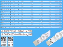 Sada LED podsvícení 707mm pro Vestel 65" LCD TV - 11 kusů