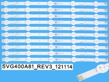 Sada LED podsvitu 10 pásků 395mm pro Sony LCD TV D-LED BAR SVG400A81