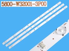 LED podsvícení 605mm sada 3 pásků 7LED D-LED 5800-W32001-3P00 pro LCD TV