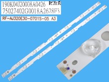 LED podsvit 595mm sada 2 pásky pro LCD TV Sharp