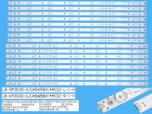 Sada LED podsvícení pro 65" LCD panel Philips 705TLB6543030P06X, 16 pásků