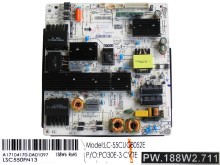 Napájecí zdrojová deska LCD modulu PW.188W2.711 / SMPS A17104170-0A01097 / LSC550FN13