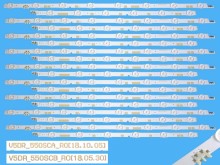 Sada LED podsvícení pro Samsung 55" LCD TV, 18 pásků, 1113 mm