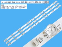 LED podsvícení sada 3 pásky 710mm pro Thomson 40" LCD TV