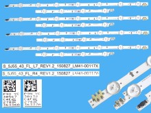 Sada LED podsvícení Samsung 43" 8 pásků S-5J55-43 888mm D-LED BN96-36336A/BN96-36337A