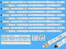 LED podsvitní sada 10 pásků Samsung BN96-34791A a BN96-34792A, 812 mm, 9 D-LED
