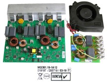 Výkonový modul elektroniky se síťovým filtrem a ventilátorem pro indukční varnou desku Amico