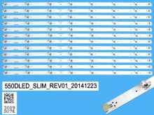 Sada LED podsvícení Panasonic 570mm 12 pásků pro LCD TV 55"
