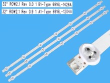Sada LED podsvícení 3 pásky 630mm pro LCD TV LG AGF78399601AL1
