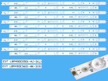 LED podsvitní sada pro 49" LCD panel Philips LBM490M0601 s 12 pásky DLED TOTAL ARRAY