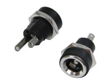 Panelový napájecí konektor 5.5 x 2.1 mm pro pájení WY48