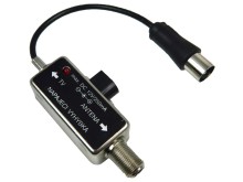 Napájecí anténní výhybka 12V DC s F a IEC konektory