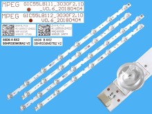 Sada LED podsvícení pro LCD TV Thomson 55" s 4 pásky DLED TOTAL ARRAY