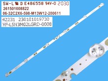 LED podsvícení 598mm s 6 LED diodami pro LCD panel