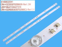 Sada LED podsvitu 578mm pro LCD TV Sencor, 2 kusy