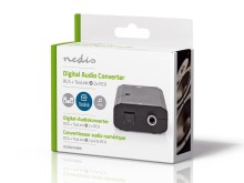 Digitální audio převodník 1x Toslink/SPDIF na 2x RCA cinch