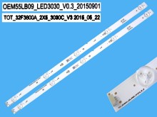 LED podsvícení 570mm sada 2 pásky pro Thomson 55LB09 LCD TV