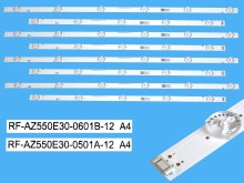 Sada LED podsvícení pro LG 55UJ63V2 LCD panel 55" s 8 pásky DLED TOTAL ARRAY
