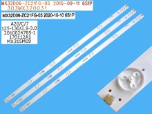 LED podsvitní sada 32" LCD panel 3 pásky 595mm MX32D06-ZC21FG-05