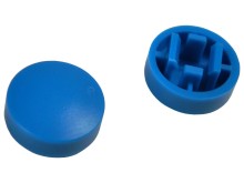 Modrý kulatý hmatník 10mm pro mikrospínače B3F-4055 a B3FS-4055P